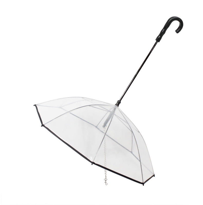 Transparent Dog Umbrella – Keep Your Pet Dry in Style!