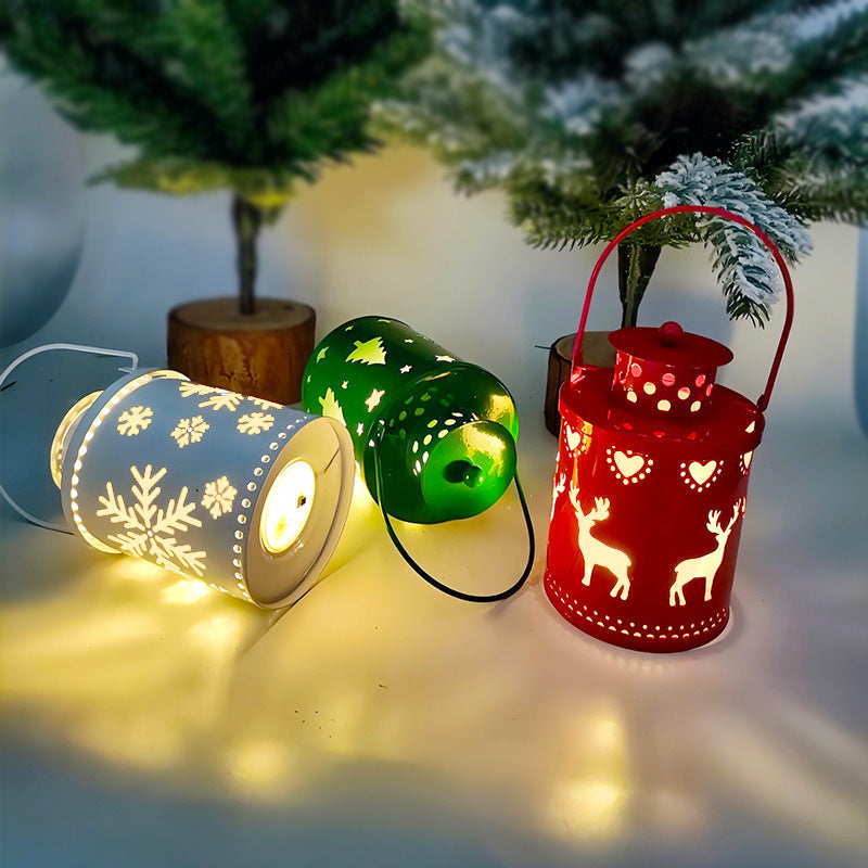 Nordic LED Christmas Lanterns – Creative Holiday Decor