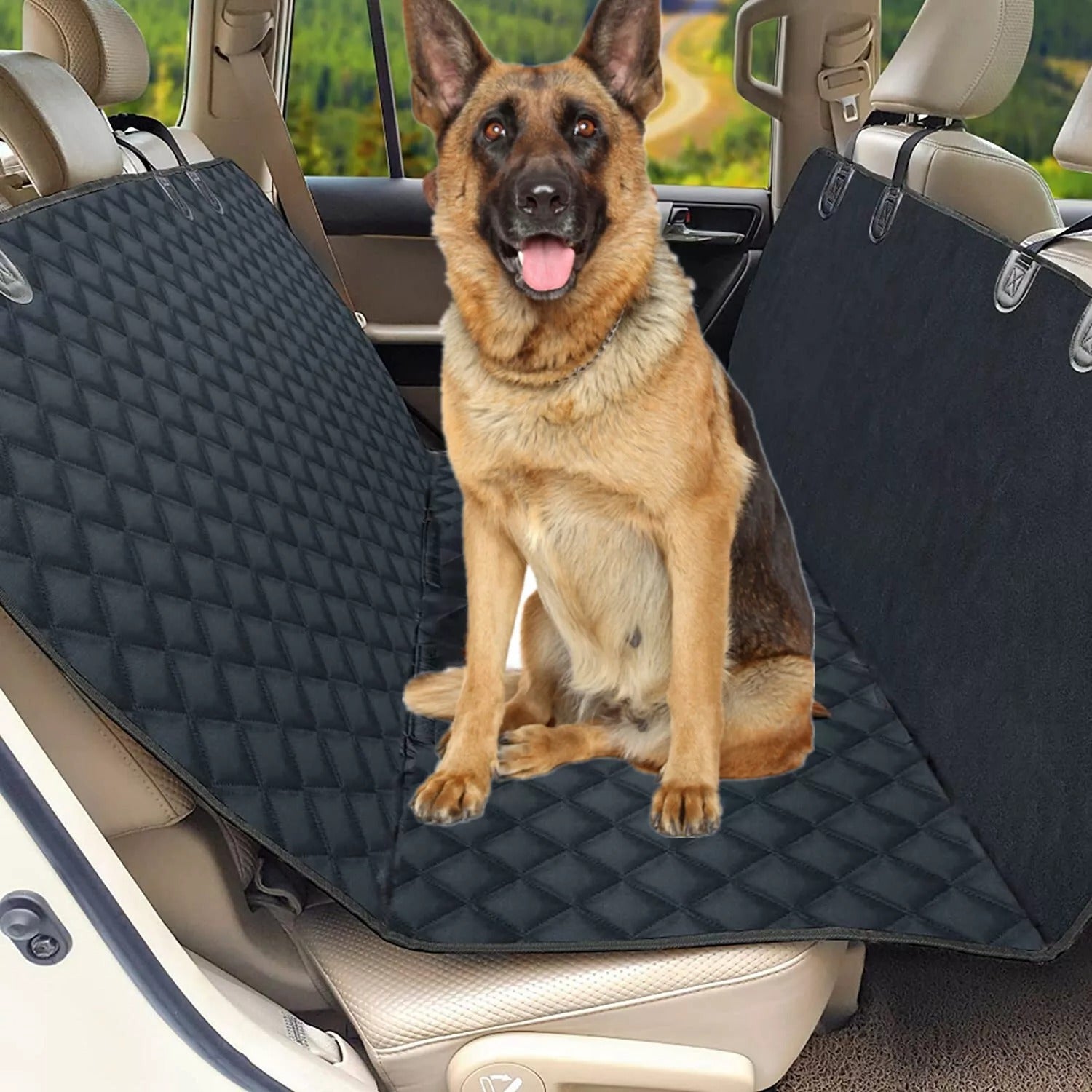 Luxury Waterproof Rear Seat Cover for Pets