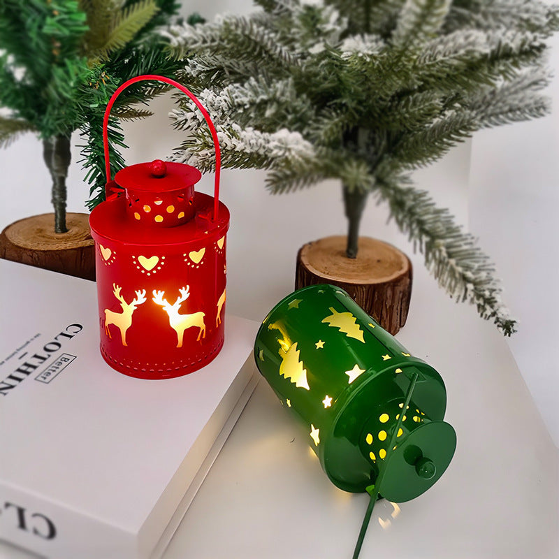 Nordic LED Christmas Lanterns – Creative Holiday Decor